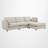 4 - Piece 113'' Upholstery L Shaped Sectional Sofa, Sectional Sofa Couch, L Shaped Sofa with Convertible Chaise-2025721046
