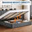 King Bed Frame with Lift Up Storage, Upholstered Velvet Bed with Storage Headboard-117328035-117328039