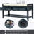 Shoe Rack With Cushioned Seat And Drawers, Multipurpose Entryway Storage Bench (Antique Navy)-1654715731