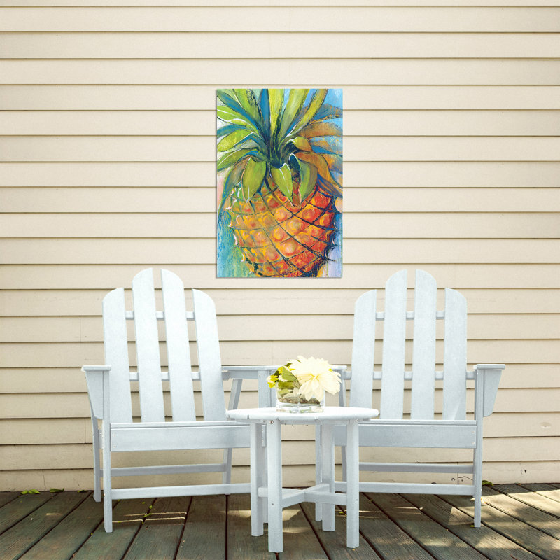« ananas paradise », impression sur toile tendue, H 36 po x l 24 po