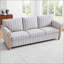 Luxueux canapé 3 places avec coussins moelleux et structure durable, parfait pour les sièges confortables et les salons élégants.