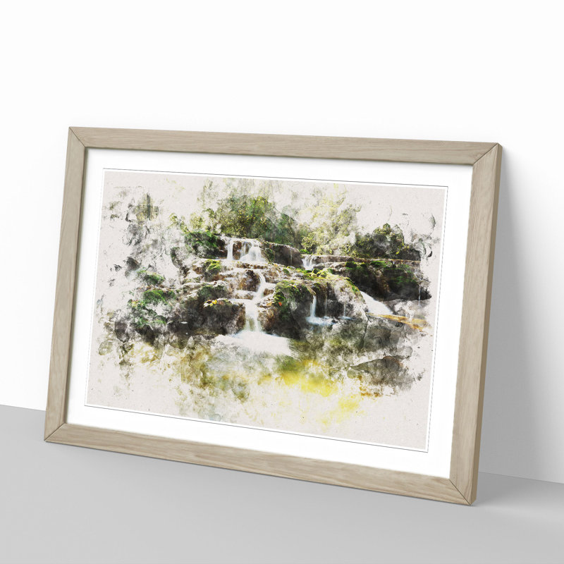 Forest Stream Vol.2 - Framed Print, Oak, 48cm H x 65cm W x 2cm D