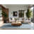 Soft Plush Finnell July 4Th Modern & Contemporary Abstract Area Rug in Gray – Gray Binding-1422849217