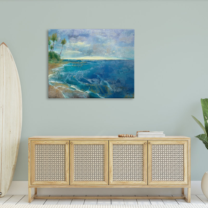 Art moderne sur toile, "Modern Pattern Tropics" par Scott Brems, H 36 po x l 48 po