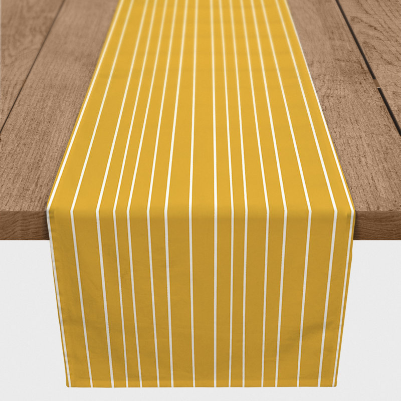 Chemin de table Pantanella, 72 po x 16 po, Jaune
