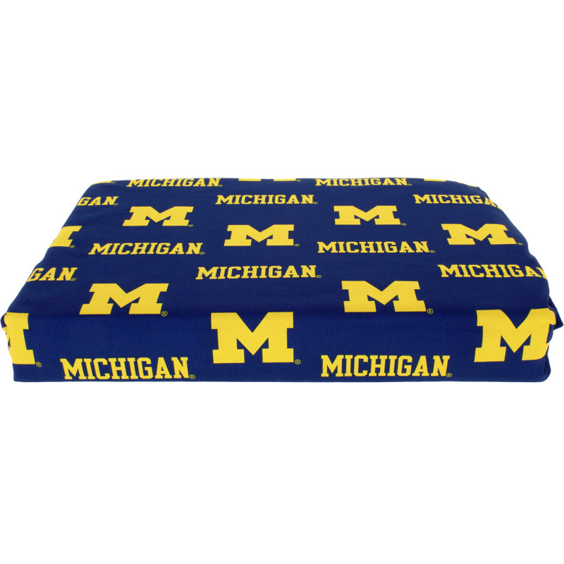 Ensemble de draps NCAA, Michigan, Ensemble de draps pour lit double + drap-housse +