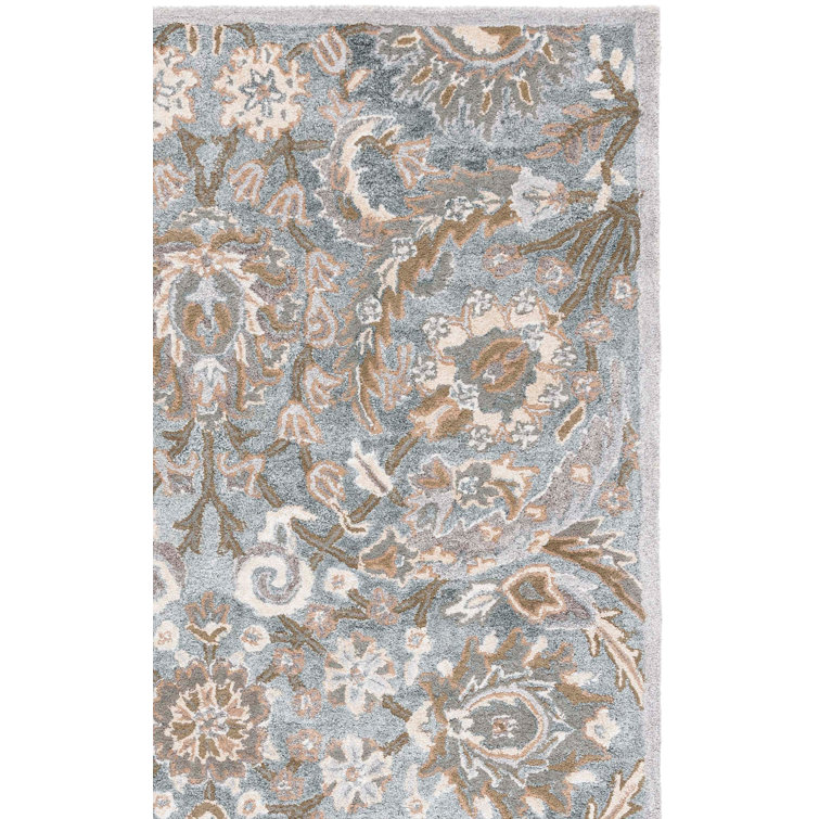 Davila Hand Tufted Viscose Floral Rug