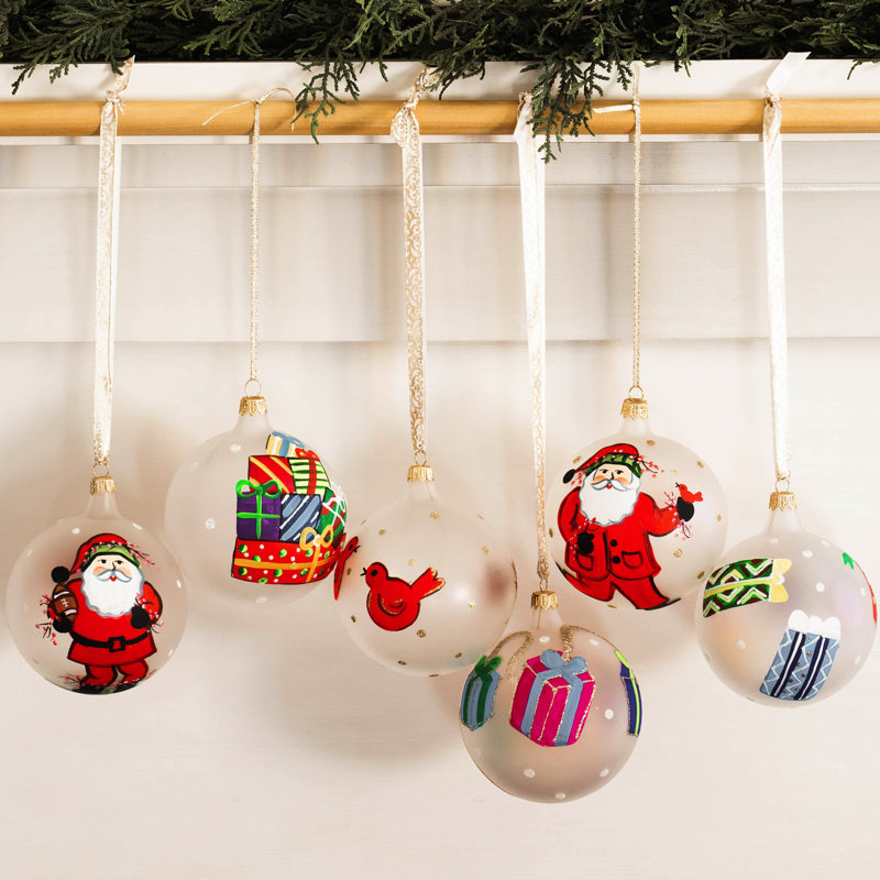 ORNAMENTS 4'' Glass Ball Ornament