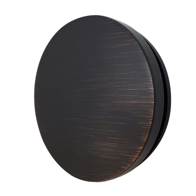 No-Hole Bath Overflow Faceplate and Adaptor, Antique Bronze