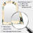Nomadic Whispers Boho Pattern - Geometric Arch Large Mirror, Modern Asymmetrical Unique Wall Mirror Decor, Printed Metal Art-1760959637