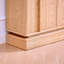 Buffet avec rangement, buffet cannelé de ferme avec 2 portes et tablette ajustable, meuble télé, armoire de rangement pour le vestibule, la cuisine, le salon et le vestibule-1057111475