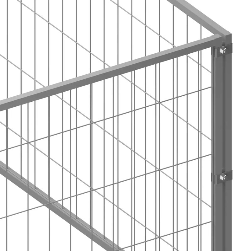 Mersey Steel Exercise Pen With Door, Black, 70cm H x 300cm W x 300cm D