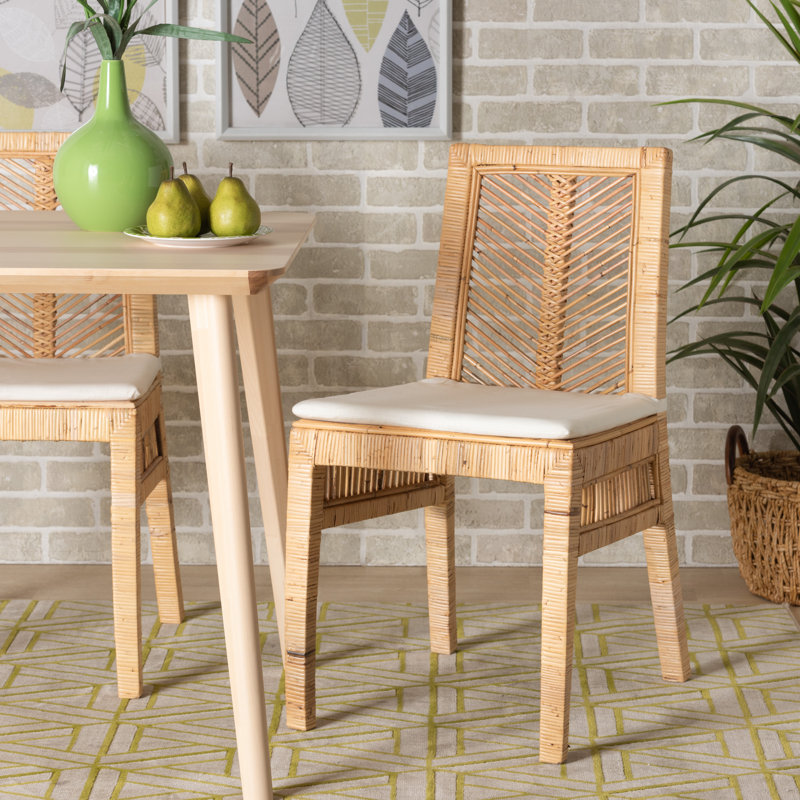 Chabier Rattan Dining Chair Set