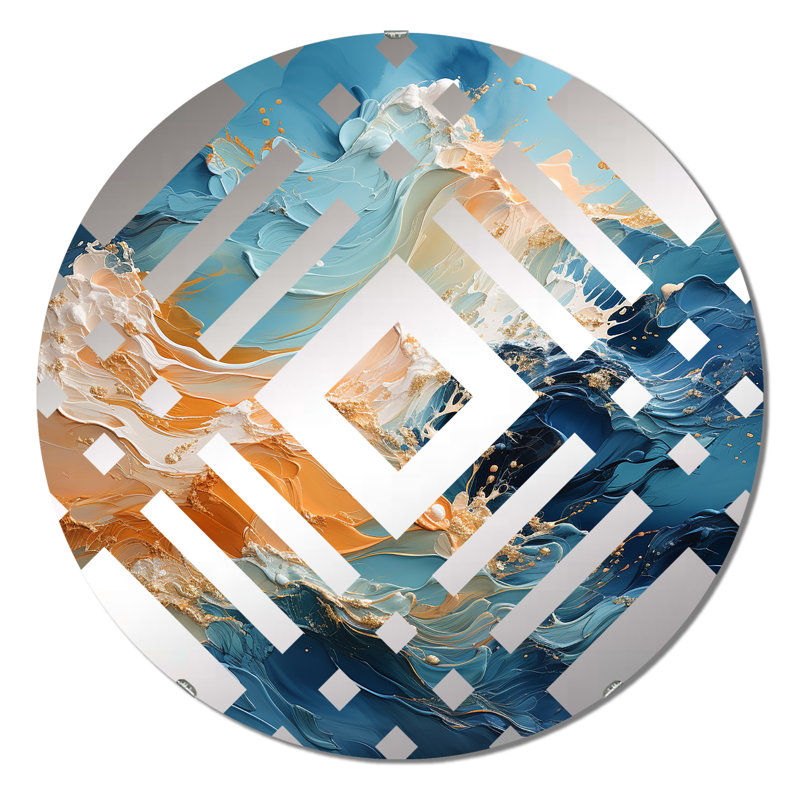Lahiri - Diamond Decorative Mirror, 23.6" x 23.6"