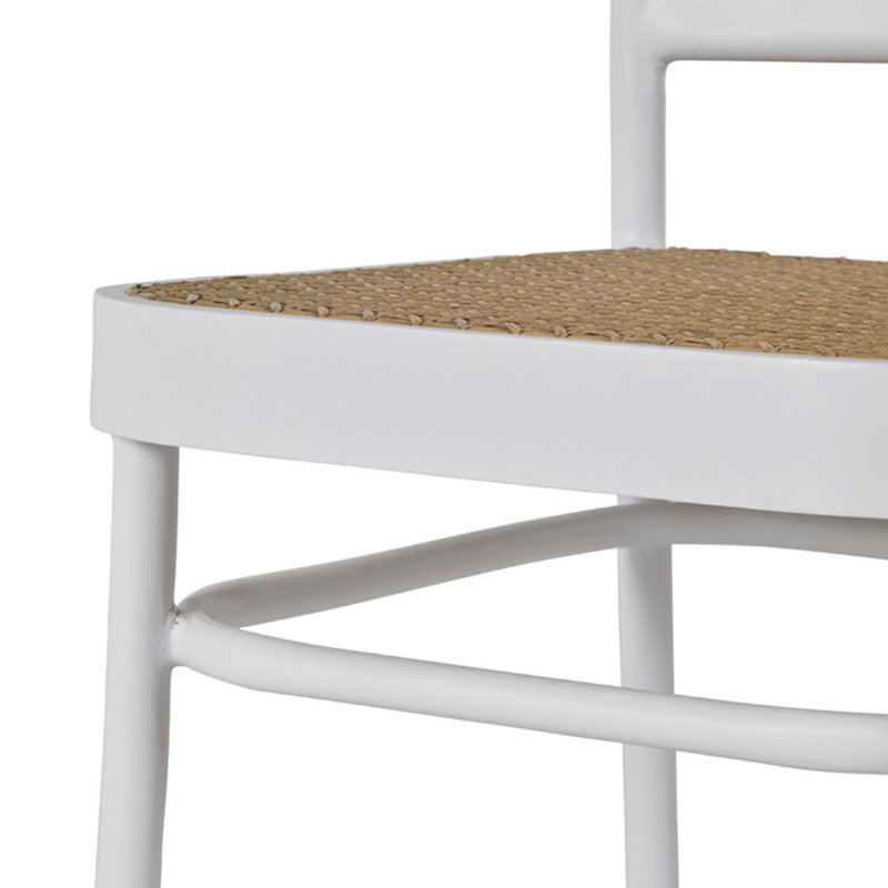 Bordeaux Patio Dining Side Chair, Natural Sunbrella®