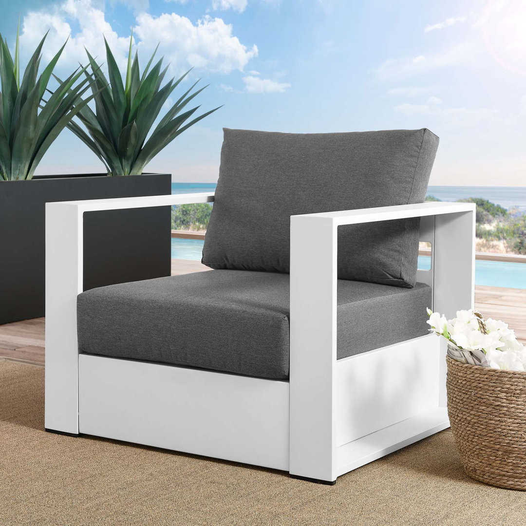 Modway Tahoe Outdoor Patio Powder-Coated Aluminum Armchair Modway Cushion 