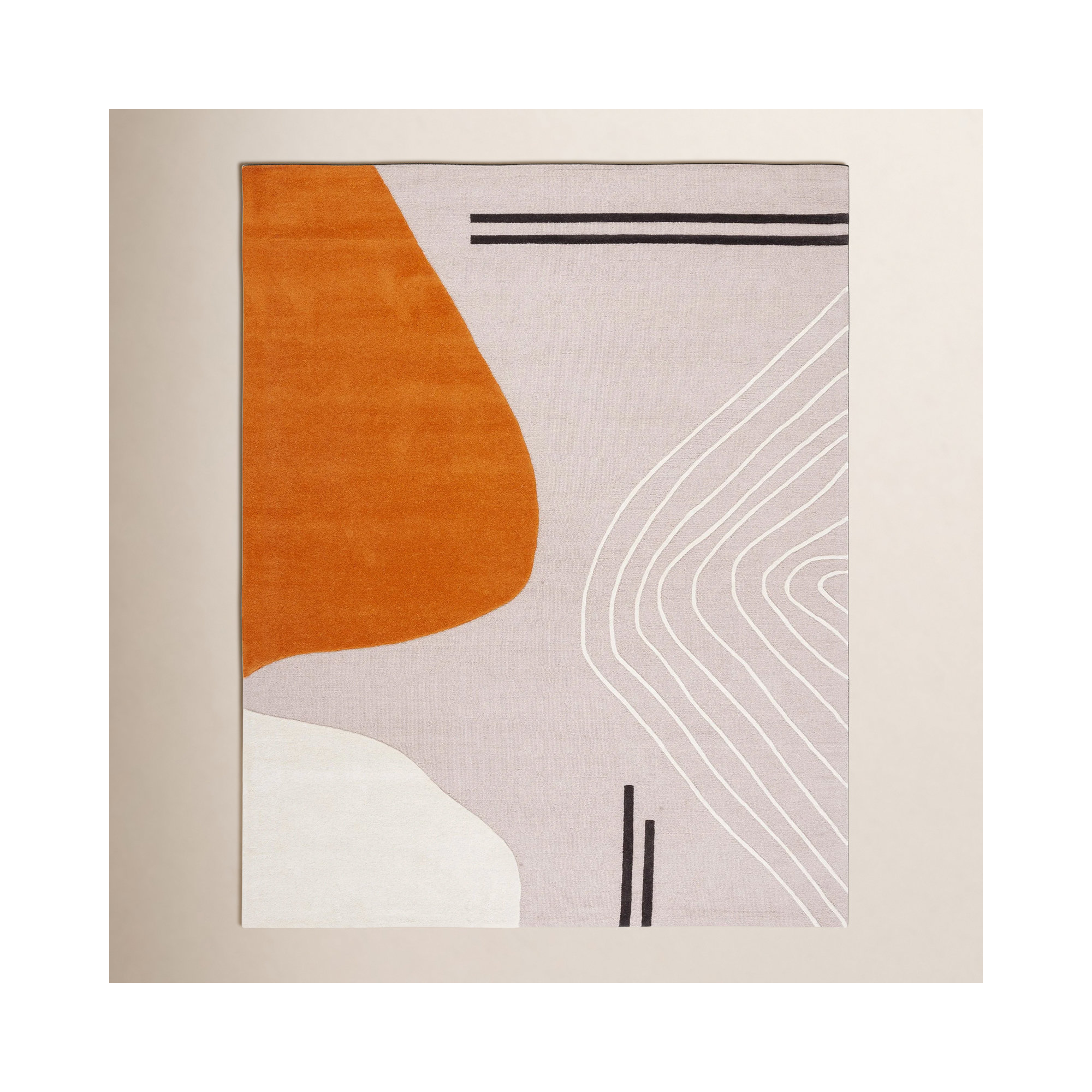 Felipe Handmade Wool Rug, Rectangle 6' x 9'