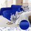 Housse pour canapé-lit matelassé réversible 4 places (1 à 4 places) - Protecteur de canapé en microfibre et édredon léger (fleurs à tourbillons bleus / gris)-126492893