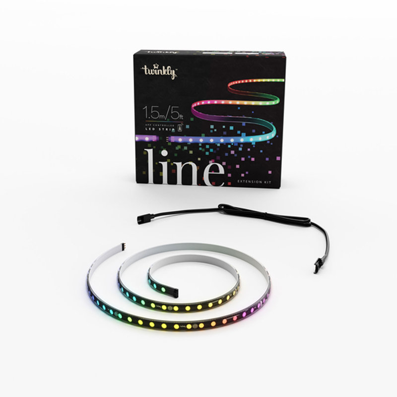 Twinkly 5ft Multicolor LED Light Strip Extension Kit with Adhesive and Magnetic Mount