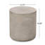 Table d'appoint d'extérieur en béton léger, table de bout MGO pour patio et cour arrière, durable et élégante avec un design minimaliste