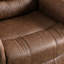 Fauteuil inclinable électrique 42,5 po de largeur en similicuir avec massage et chauffage