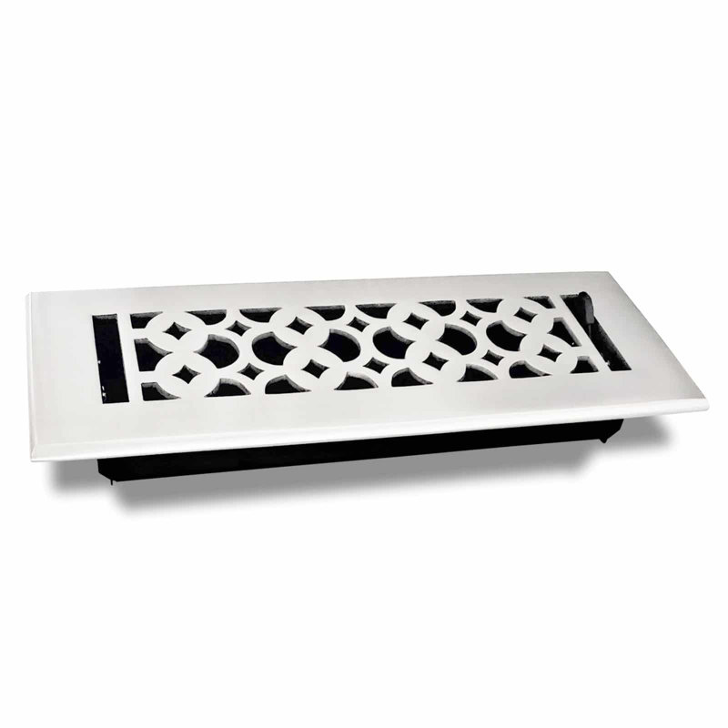 Grille en métal, Blanc