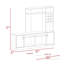Latrou 6-Bottle 2-Door Entertainment Centre Black Wengue