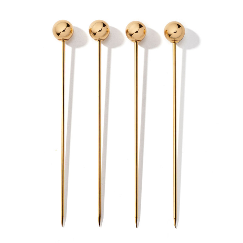 Cream Faux Shagreen Bar Tool Set with Brass Accents