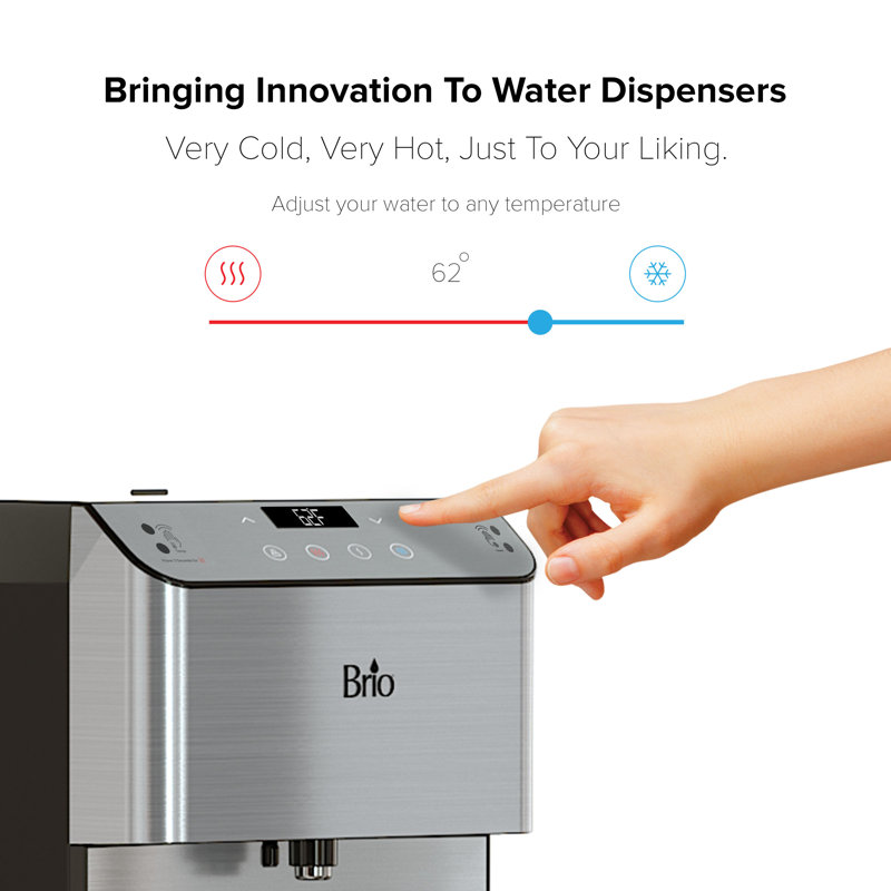 Brio Moderna Stainless Steel Bottleless Water Cooler with Filtration