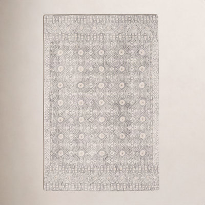 Stalder Ivory Hand-Tufted Wool Rug