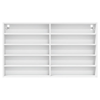 vidaXL Display Cabinet Engineered Wood Wall-Mounted Cabinet
