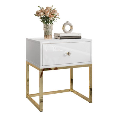 45cm W Manufactured Wood Bedside Table