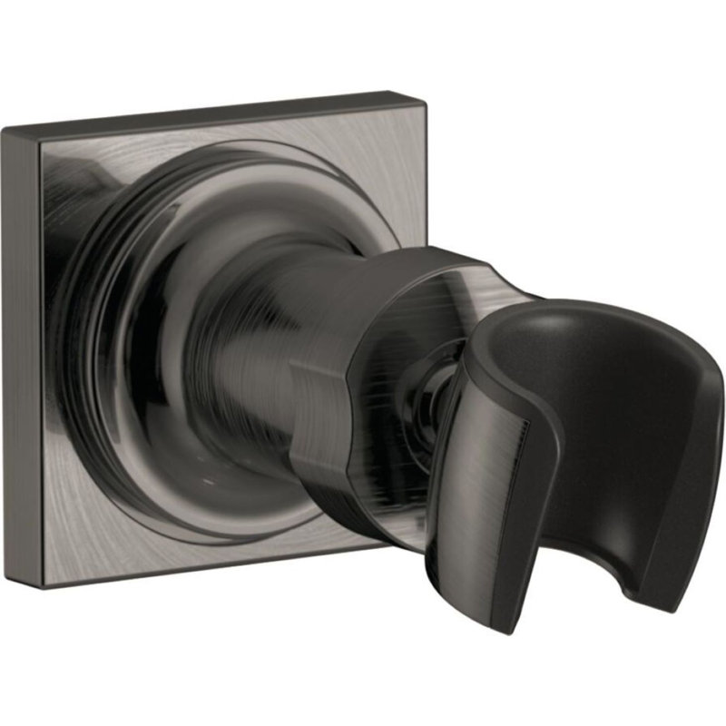 Adjustable Wall Mount For Hand Shower, Lumicoat Black Stainless