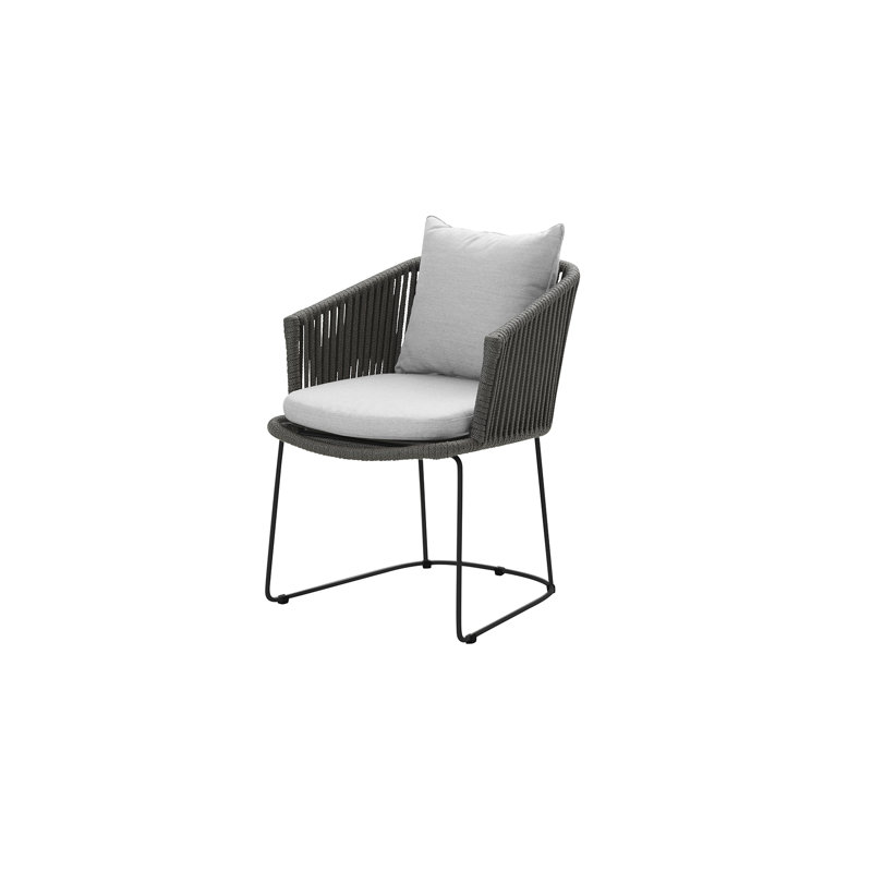 Moments Outdoor Dining Chair Cushion, Gray