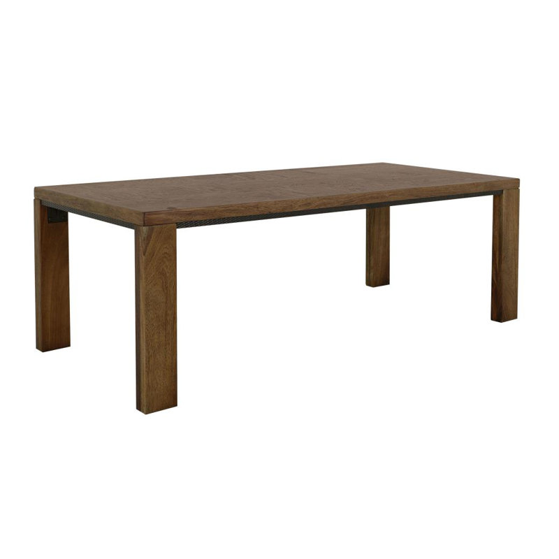 Table de salle à manger rectangulaire, H 30 po x l 39,25 po x P 78,75 po, Brun