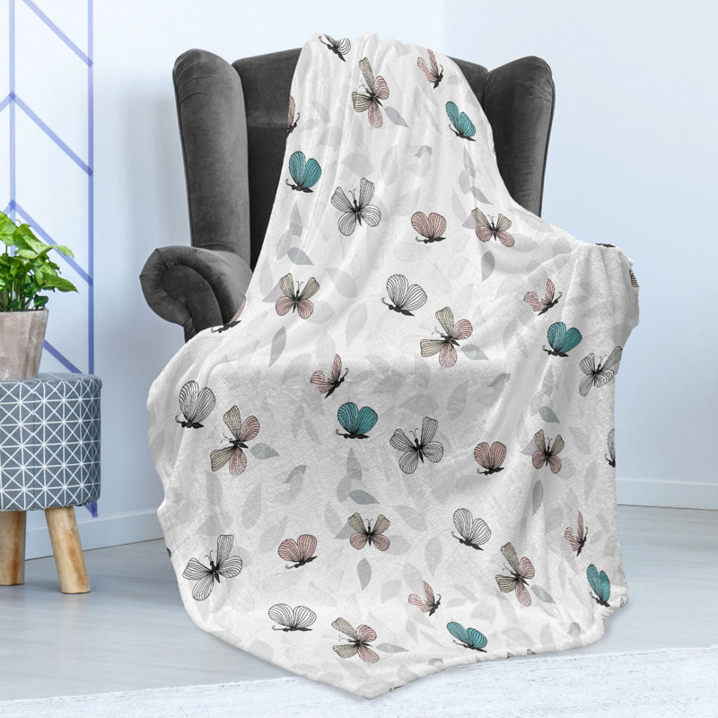 Hand Woven Throw Blanket, 50" W x 70" L