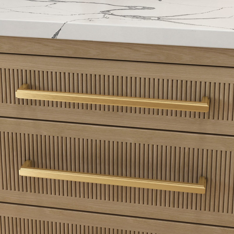 4429 Raised Appliance Pull, Satin Brass