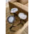 Agate Side Table Horseshoe Base, Assorted