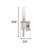 Gulshana Steel Armed Sconce-997604111