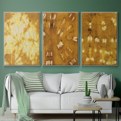 " Turmeric Sunrise I " 3 - Pieces