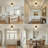 9" Ultra-Modern Flush Mount Lighting with Glass Shade Black Fixture Ceiling Light for Living Room Bedroom Hallway-1305810036