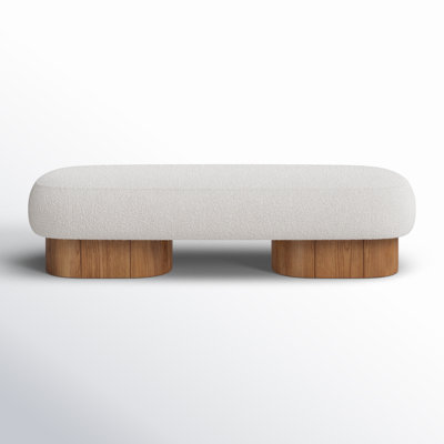 Denyer Boucle Fabric Upholstered Bench