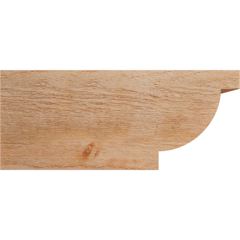 4"W x 10"H x 24"L Alpine Rough Sawn Rafter Tail, Western Red Cedar, Western Red Cedar, 10" H x 24" W x 4" D