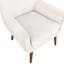 Chaise avec accoudoirs en velours - Design moderne et confortable de style Mid-Century en bois massif et élégant
