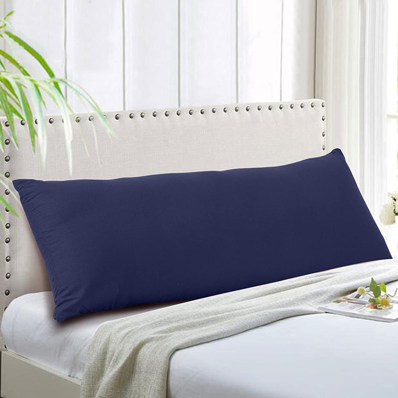 Housse de coussin en microfibre, Bleu marine