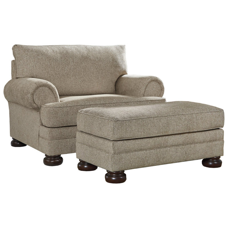 Fauteuil et repose-pieds Aleighia