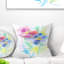 Croquis aquarelle coloré coloré - coussin imprimé floral-29597902-29597906