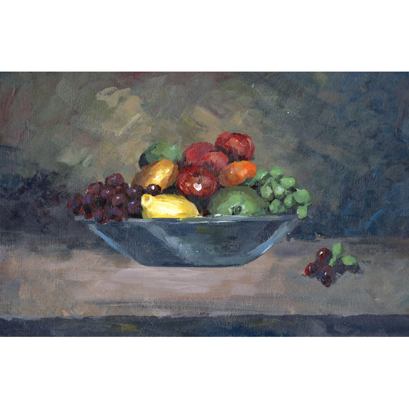 The Fruit Bowl II - Painting Print, Wrapped Canvas, 61cm H x 91cm W