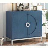 Donvan dining cabinet, storage credenza, sideboards and buffets with Solid Wood Veneer and Metal Leg Frame