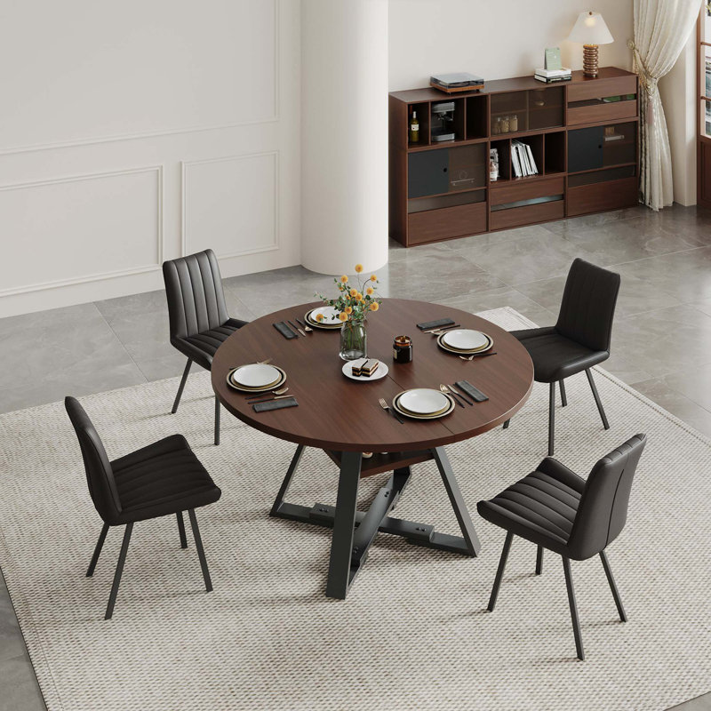 Table de salle à manger haut de gamme en bois massif pour espaces polyvalents